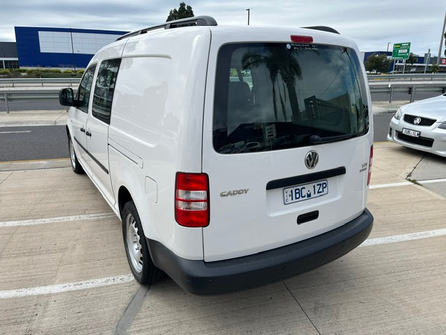 Rear view of Volkswagen Caddy Crew Cab