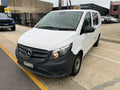 Front three-quarter view of white 2017 Mercedes-Benz Vito 114CDI van