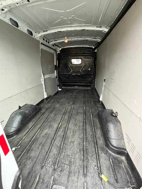 Rear load area of long wheelbase Ford Transit van